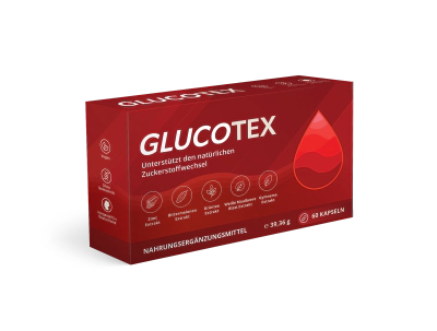 Glucotex Kapseln, Originalverpackung, 60 Kapseln